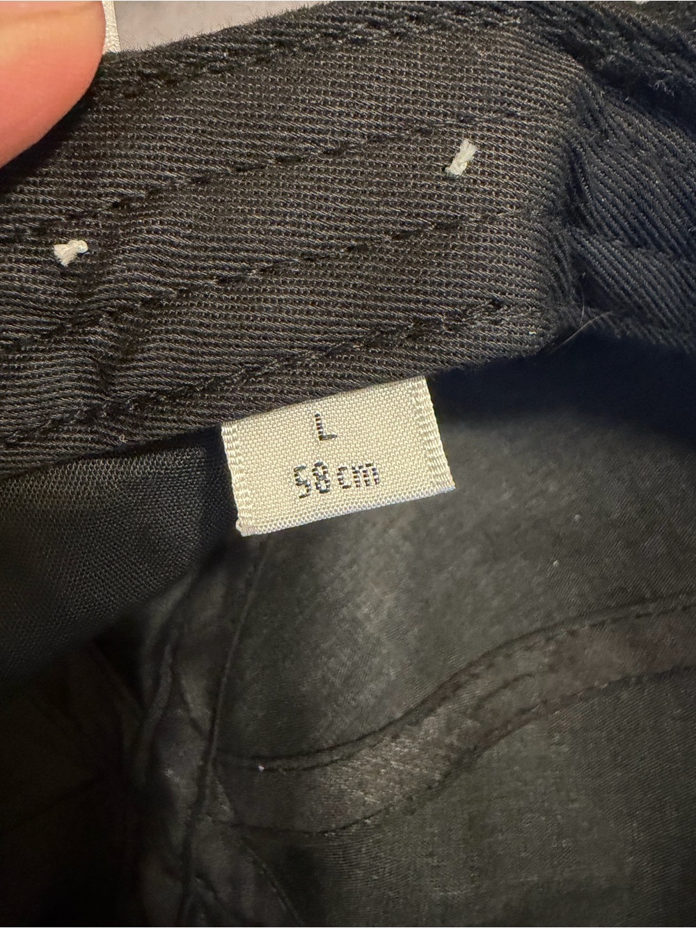 NWT Balenciaga Black Baseball Cap with Blue Logo Embroidery Size L/58cm - Picture 6 of 7